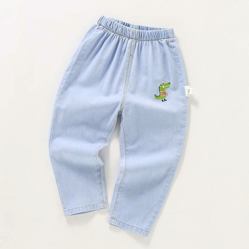 Children's Summer Clothing Jeans Trousers Cotton Anti Children's Pants