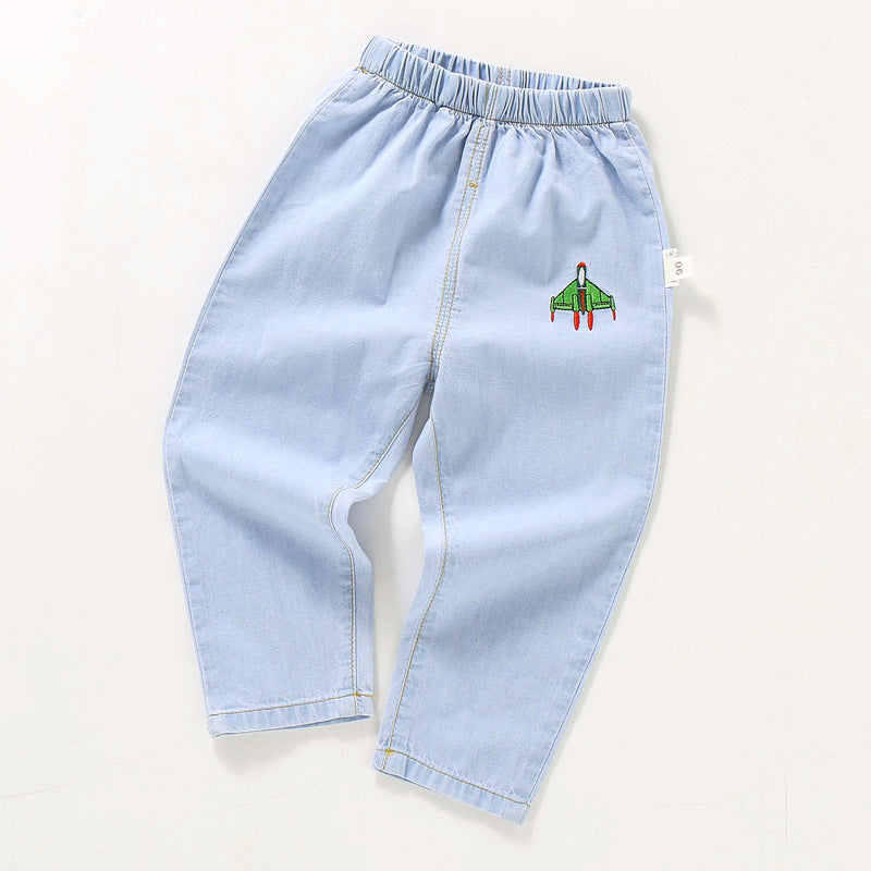 Children's Summer Clothing Jeans Trousers Cotton Anti Children's Pants
