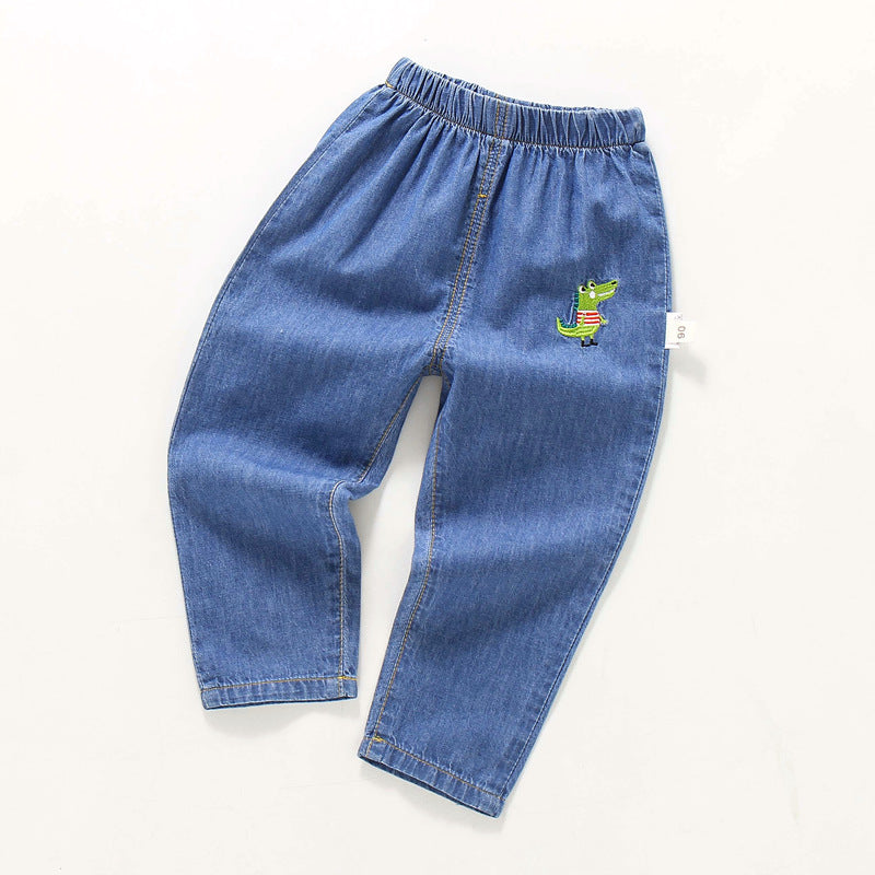 Children's Summer Clothing Jeans Trousers Cotton Anti Children's Pants