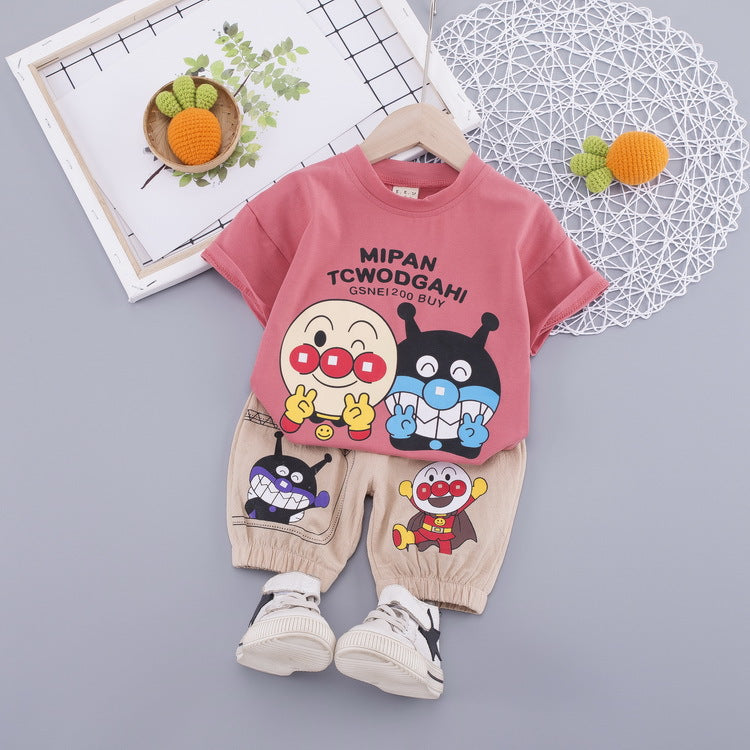 Summer Cartoon Short Sleeve One To Children's Suit