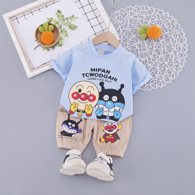 Summer Cartoon Short Sleeve One To Children's Suit