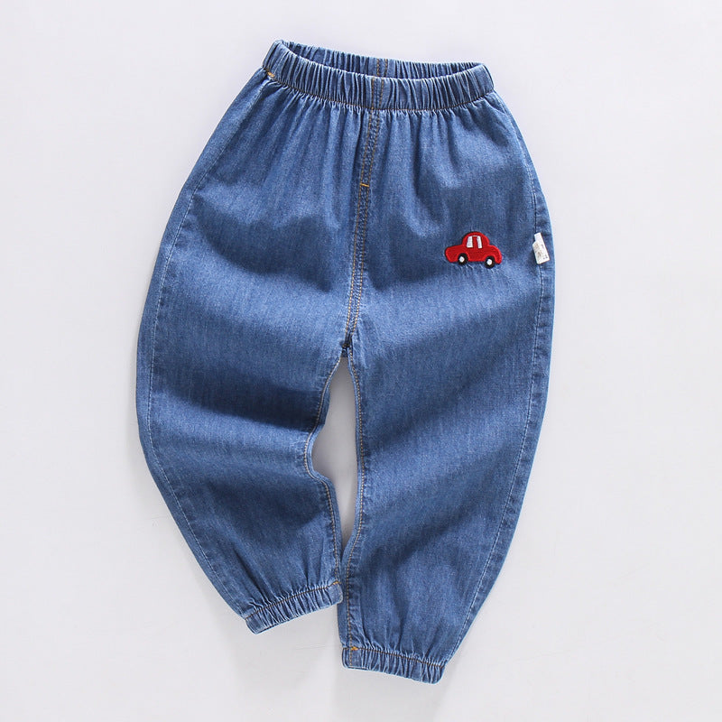 Children's Summer Clothing Jeans Trousers Cotton Anti Children's Pants
