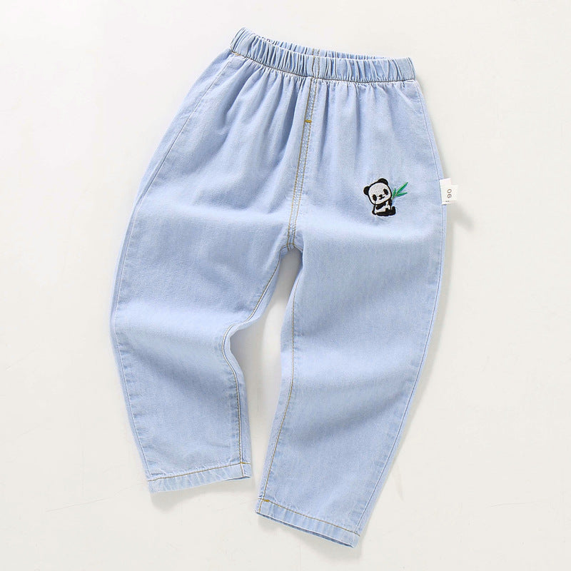 Children's Summer Clothing Jeans Trousers Cotton Anti Children's Pants
