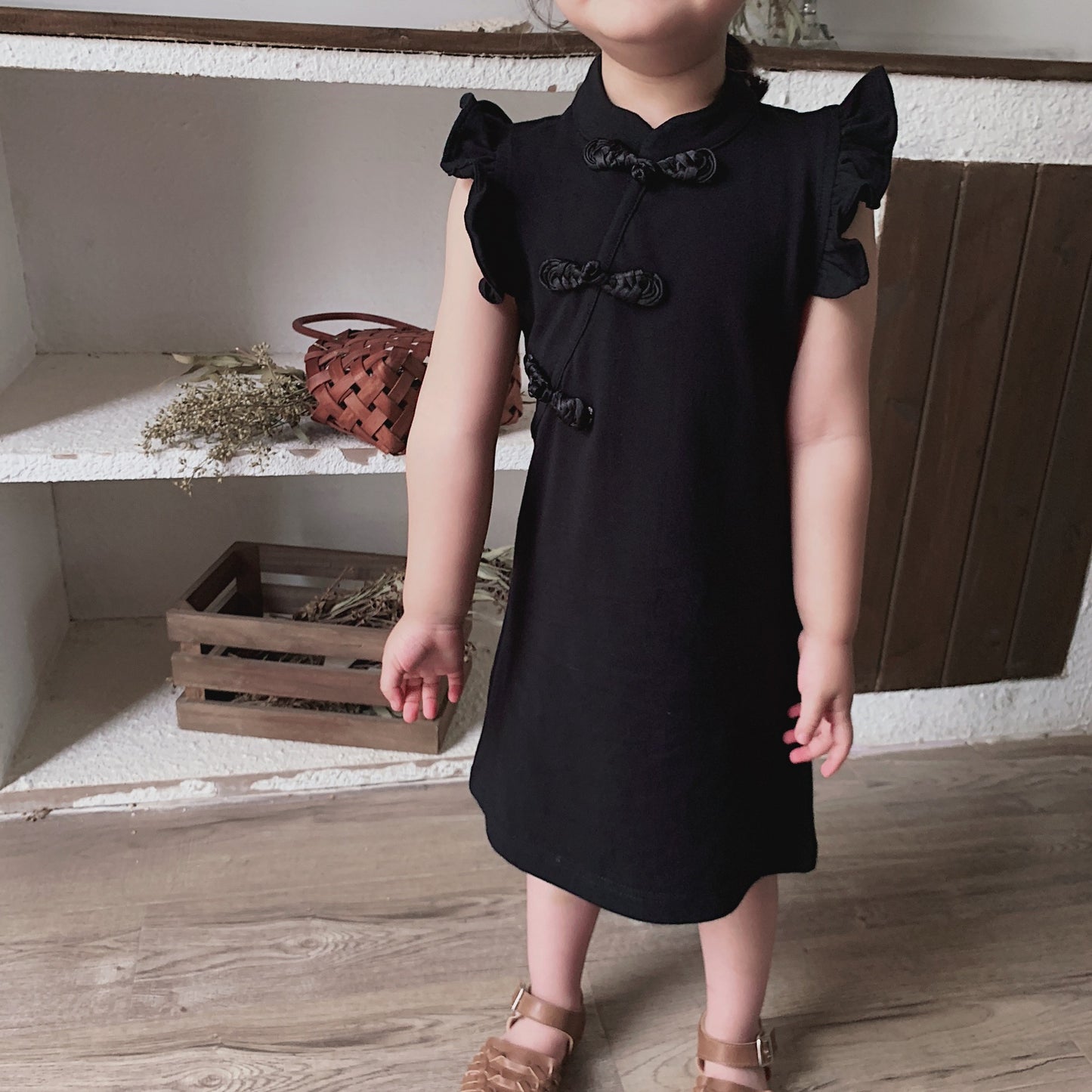 Children's Clothing Cheongsam Floral Summer Female Chinese Children's Dress
