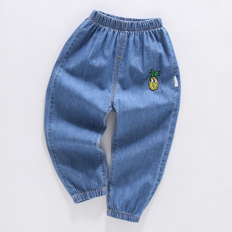 Children's Summer Clothing Jeans Trousers Cotton Anti Children's Pants