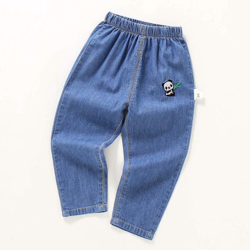 Children's Summer Clothing Jeans Trousers Cotton Anti Children's Pants