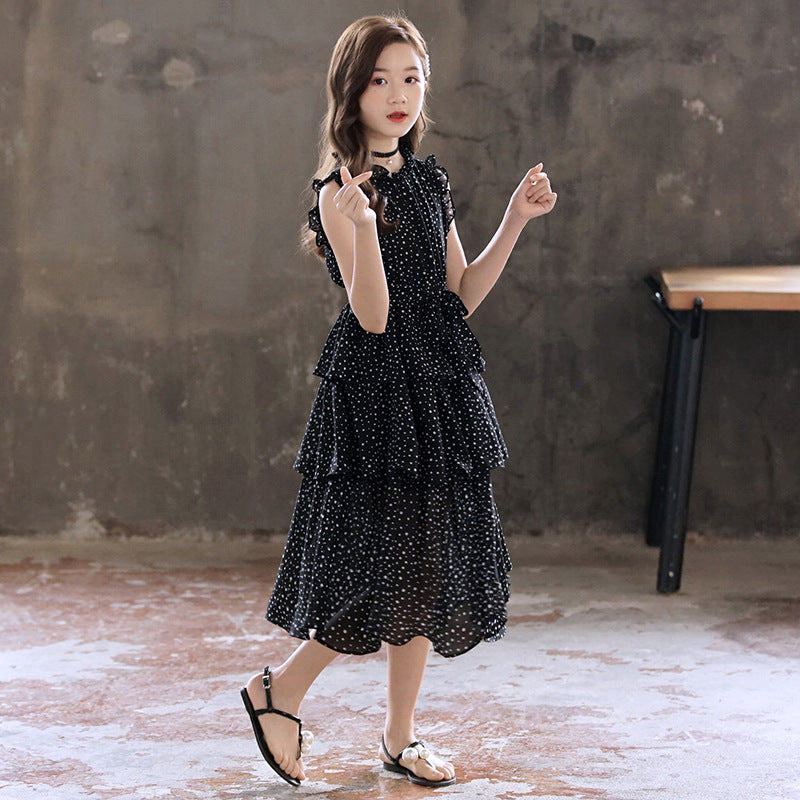 Children's Skirt Korean Style Over The Knee Children's Dress