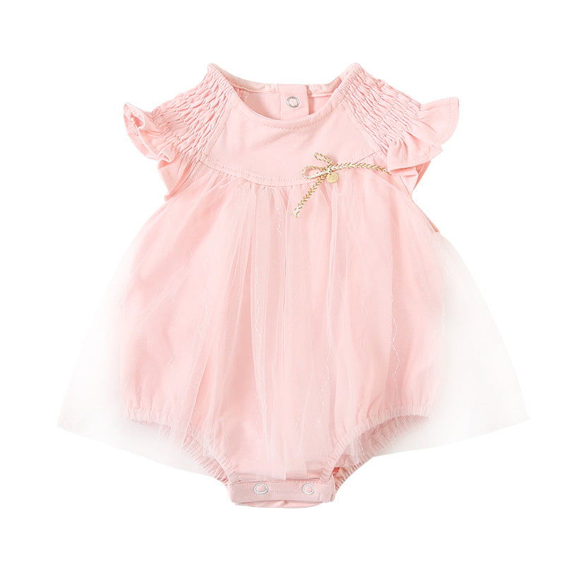 Summer Jumpsuit Princess Tulle Skirt Triangle Jumpsuit, Climbing Suit