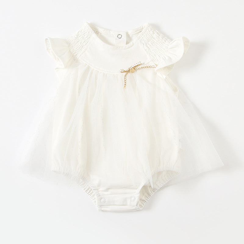 Summer Jumpsuit Princess Tulle Skirt Triangle Jumpsuit, Climbing Suit