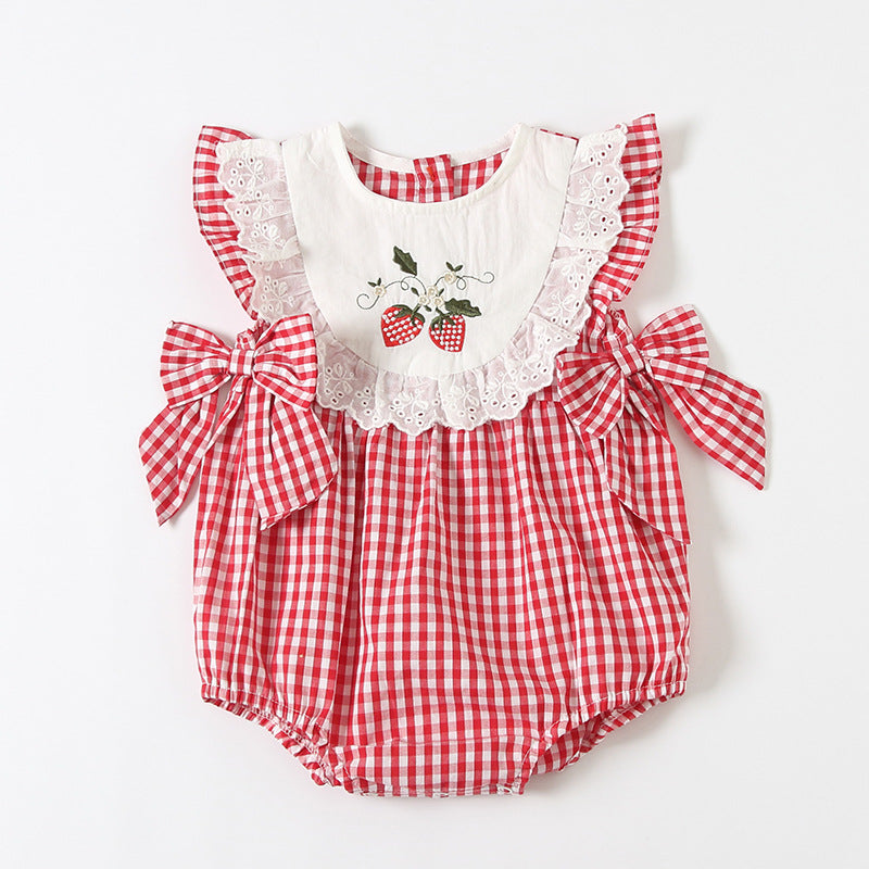 Born Infant Jumpsuit Summer Cotton Rompers Jumpsuit, Climbing Suit