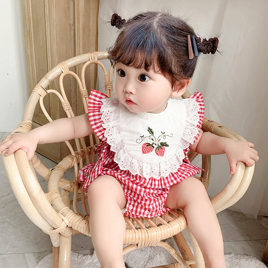 Born Infant Jumpsuit Summer Cotton Rompers Jumpsuit, Climbing Suit