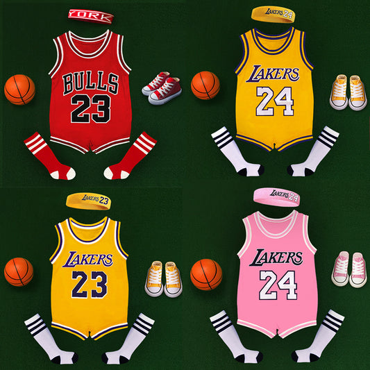 Jumpsuit Basketball Romper Boys Rompers Digital Jumpsuit, Climbing Suit