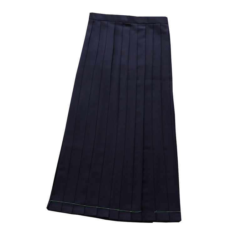 Pleated Orthodox High Waist Pocket Long Uniform