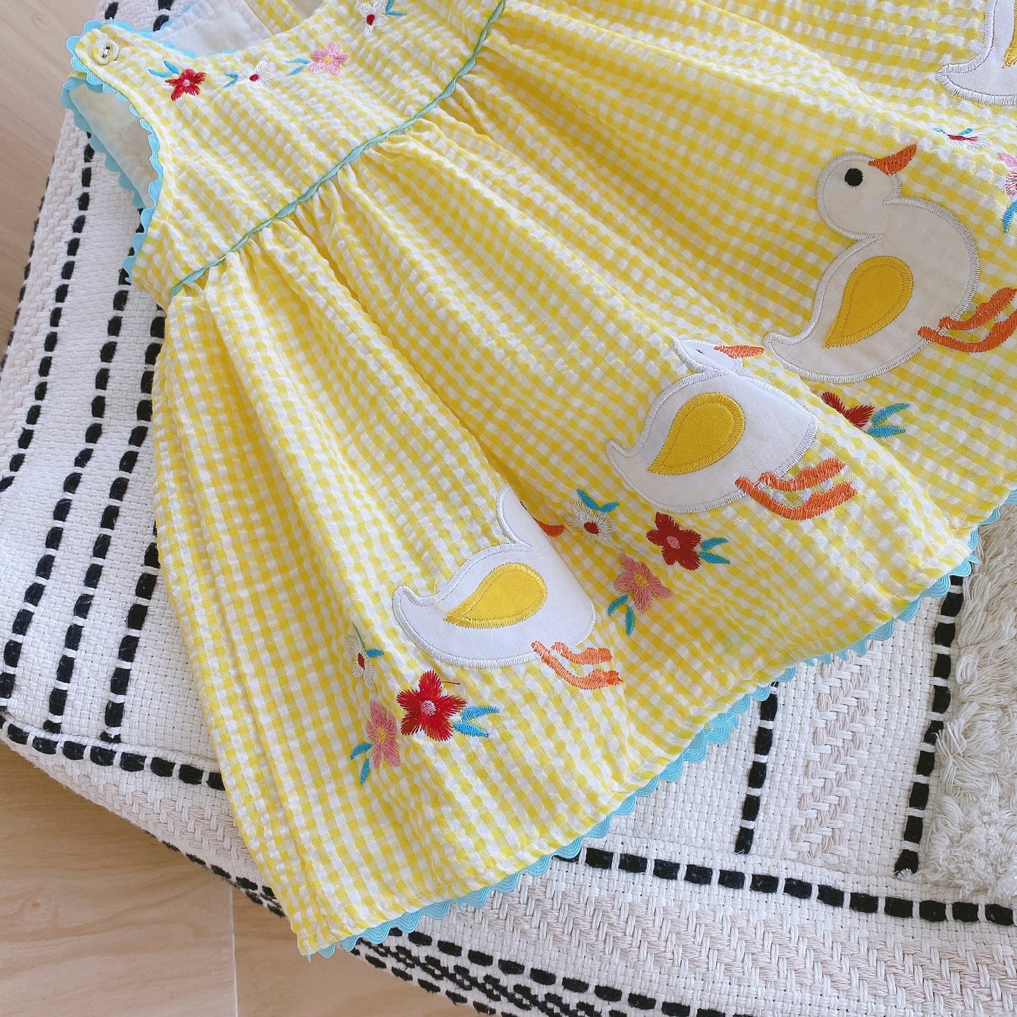Embroidered Vest Summer Cute Duck Princess Children's Dress