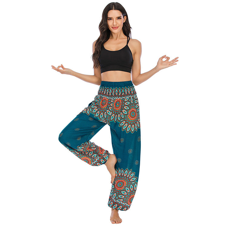 Thailand Bohemian Yoga Bloomers Clothes Trousers Casual Pants