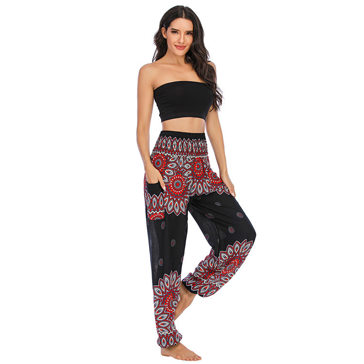 Thailand Bohemian Yoga Bloomers Clothes Trousers Casual Pants