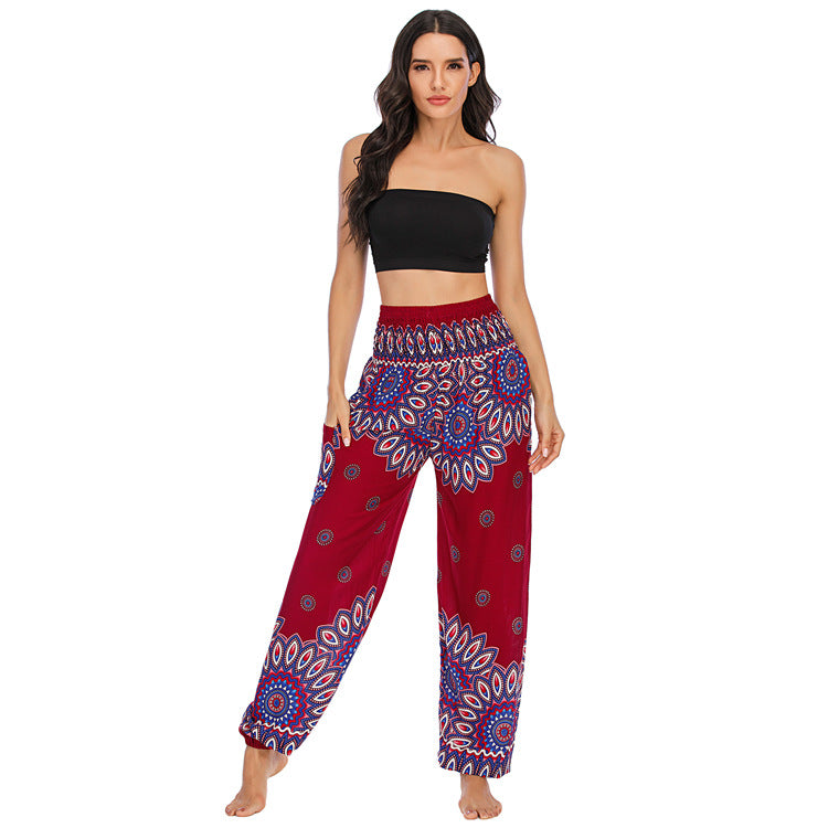 Thailand Bohemian Yoga Bloomers Clothes Trousers Casual Pants