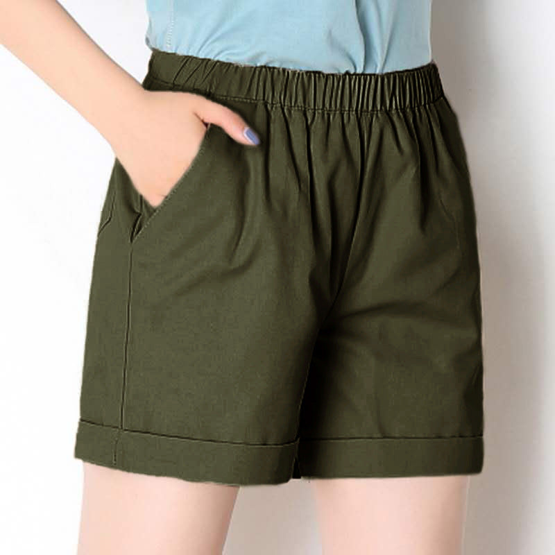 Women's Candy Color Beach Summer Elastic Waist Loose Wide Leg Home Casual Pants
