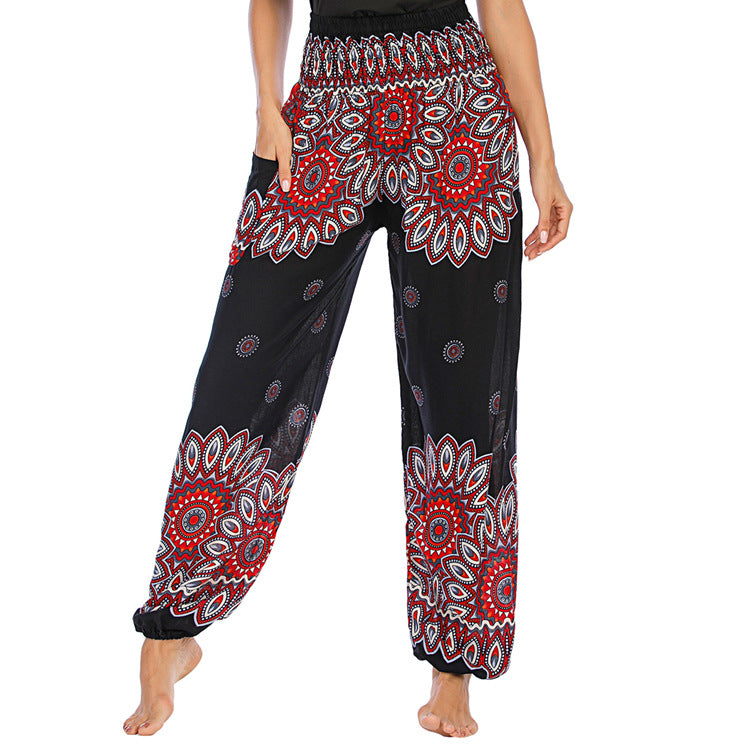 Thailand Bohemian Yoga Bloomers Clothes Trousers Casual Pants