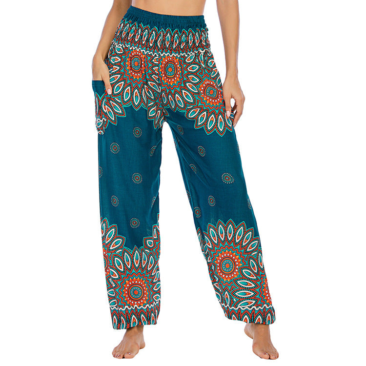 Thailand Bohemian Yoga Bloomers Clothes Trousers Casual Pants