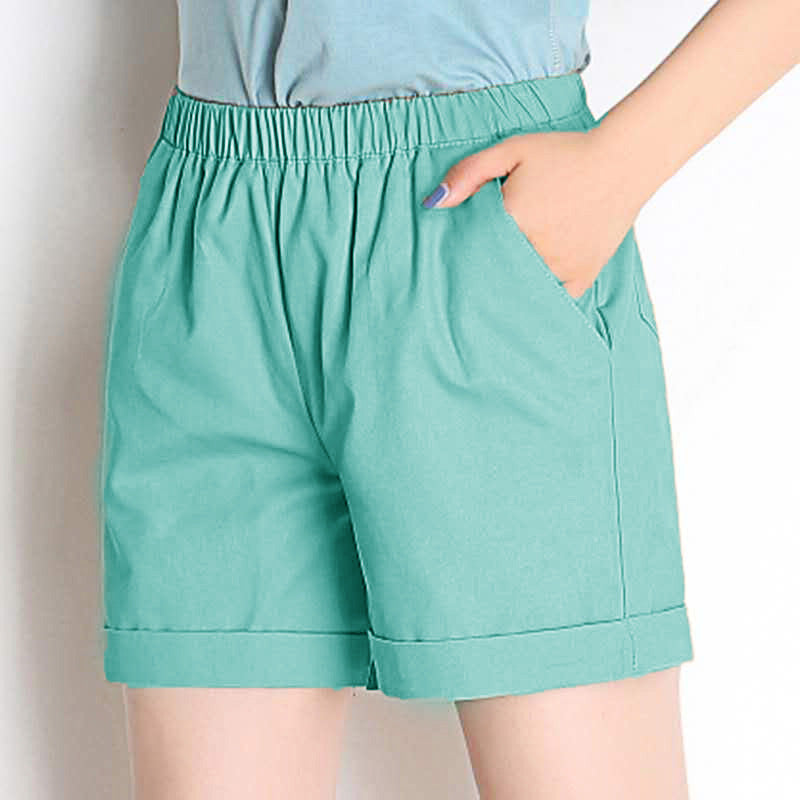 Women's Candy Color Beach Summer Elastic Waist Loose Wide Leg Home Casual Pants