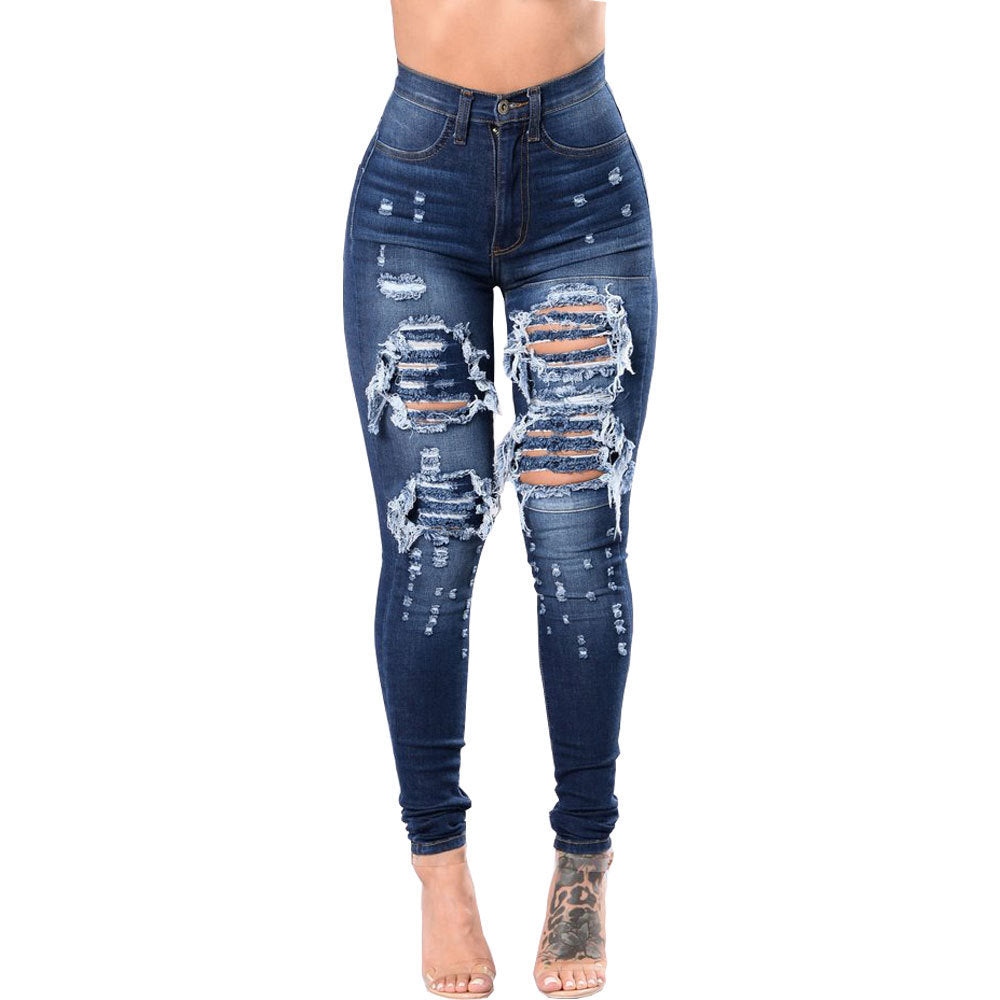 Slouchy Classic Women's Ripped For Skinny Women's Jeans