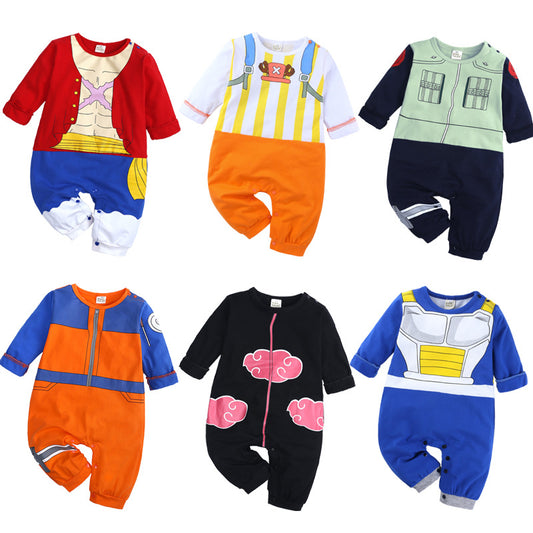 For Babies Long Sleeve Cartoon Jumpsuit Jumpsuit, Climbing Suit