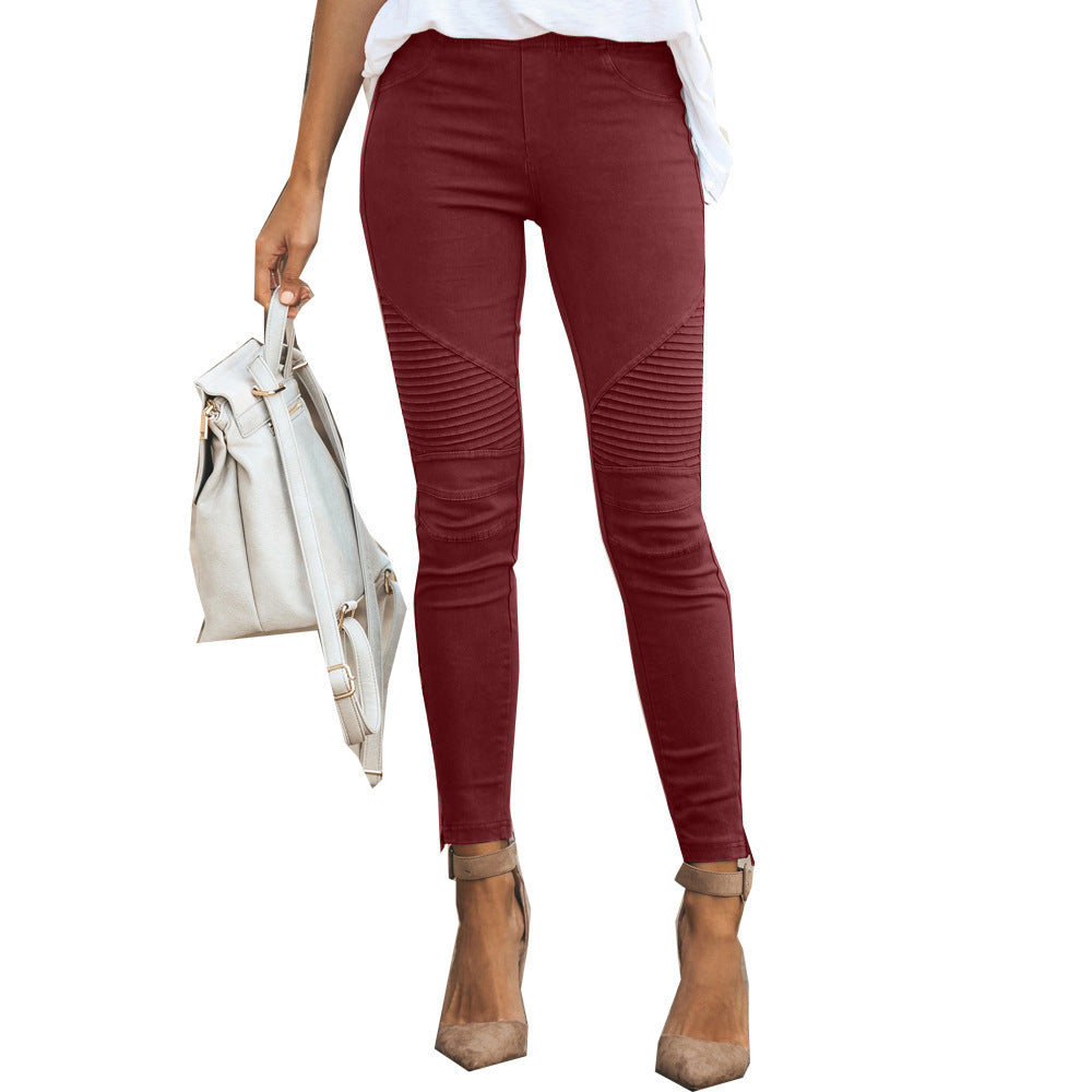Skinny Pencil Female Lady Fashion Slim Tight Casual Pants