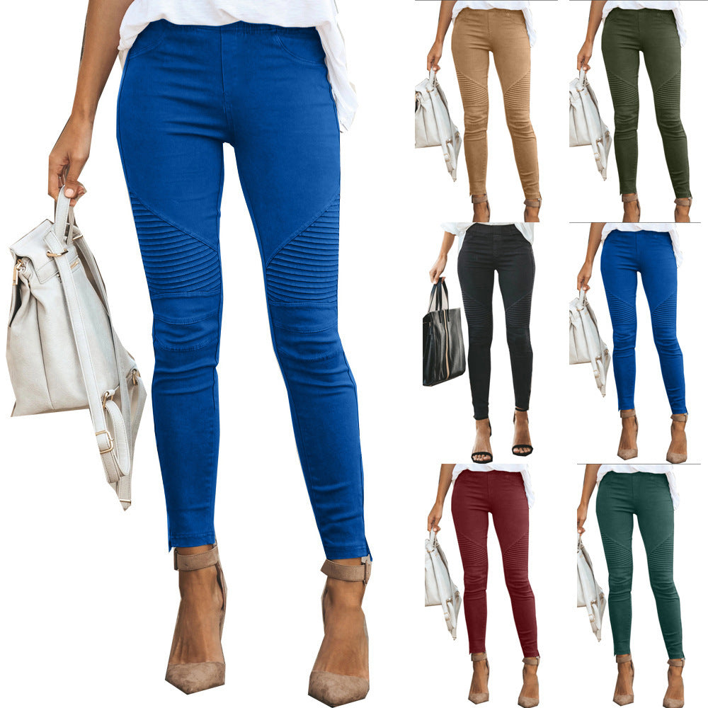 Skinny Pencil Female Lady Fashion Slim Tight Casual Pants