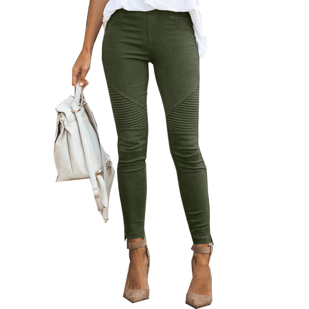 Skinny Pencil Female Lady Fashion Slim Tight Casual Pants
