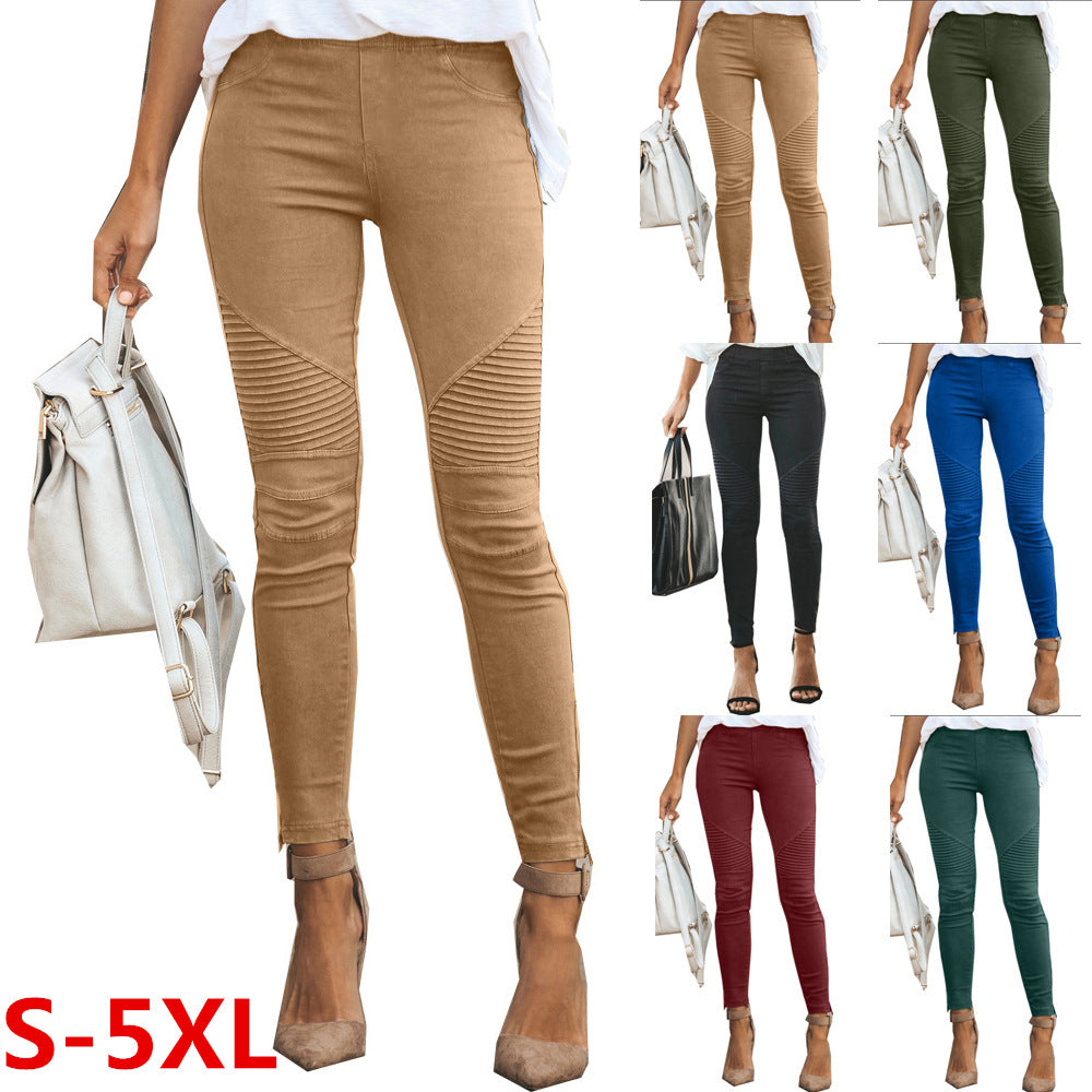 Skinny Pencil Female Lady Fashion Slim Tight Casual Pants