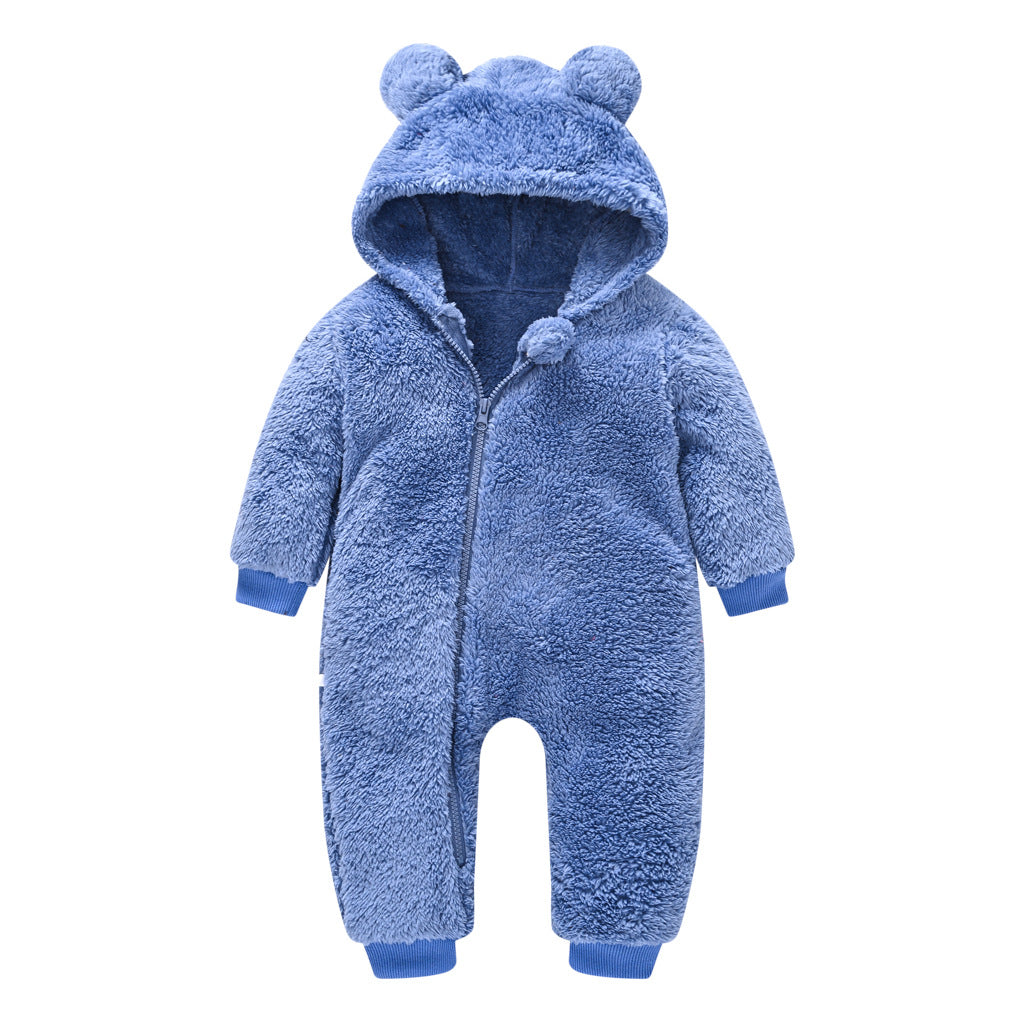 Cute Jumpsuit Boy One-piece Ear Hooded Jumpsuit, Climbing Suit