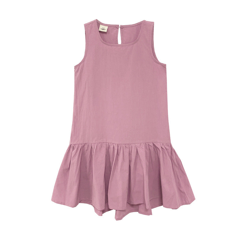 Children's Beach Breathable Vest Short Skirt Korean Children's Dress