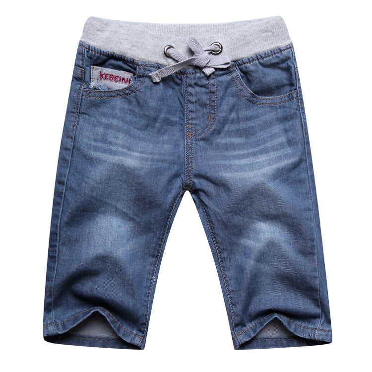 Children's Crawler Shorts Summer Denim Middle Teens Children's Pants