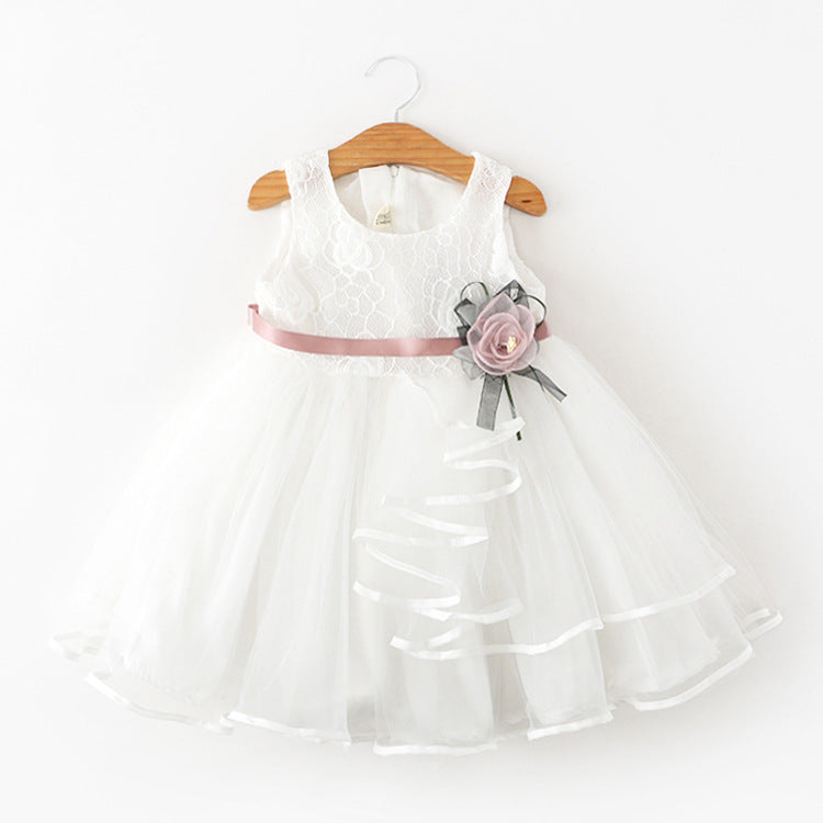 Children's Summer Korean Style Skirt Sleeveless Patchwork Children's Dress