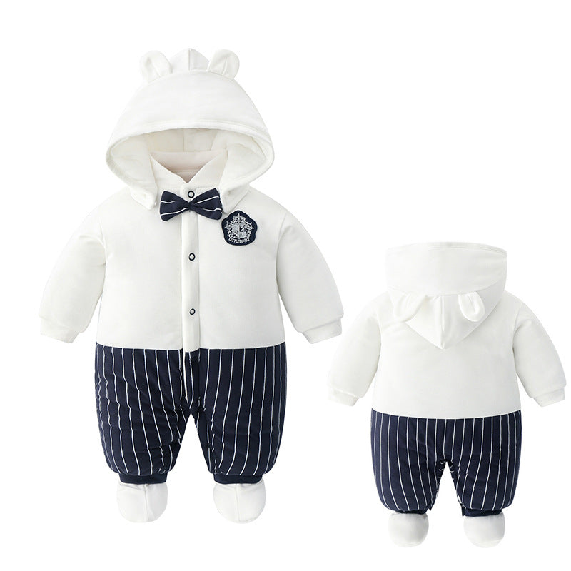 Born Winter Jacket Jumpsuit Thick Quilted Warm Going Out Jumpsuit, Climbing Suit