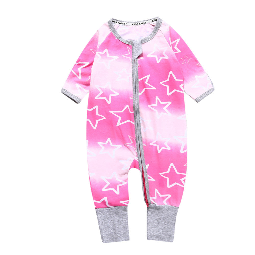 Children's Clothing Jumpsuit Bamboo Leaf Cotton Born Jumpsuit, Climbing Suit