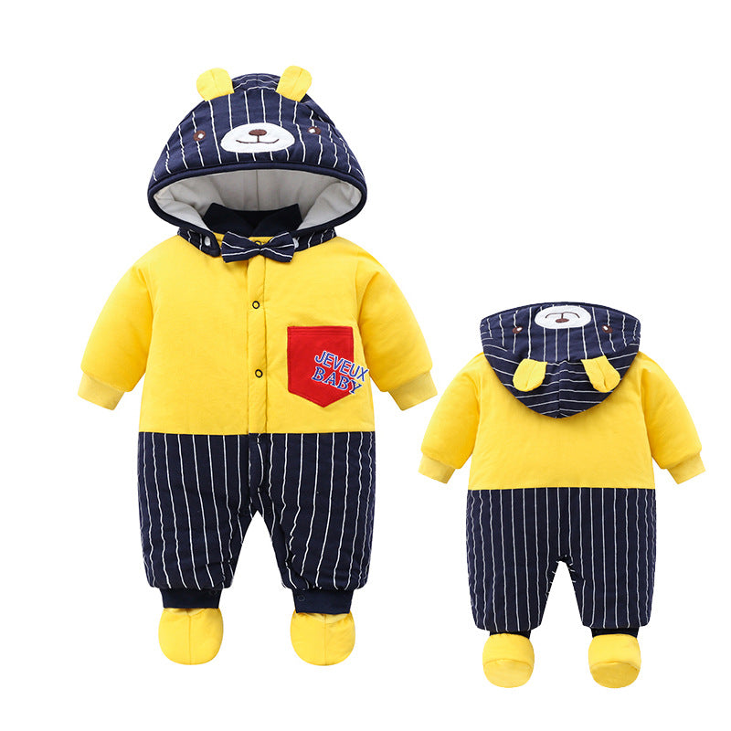 Born Winter Jacket Jumpsuit Thick Quilted Warm Going Out Jumpsuit, Climbing Suit