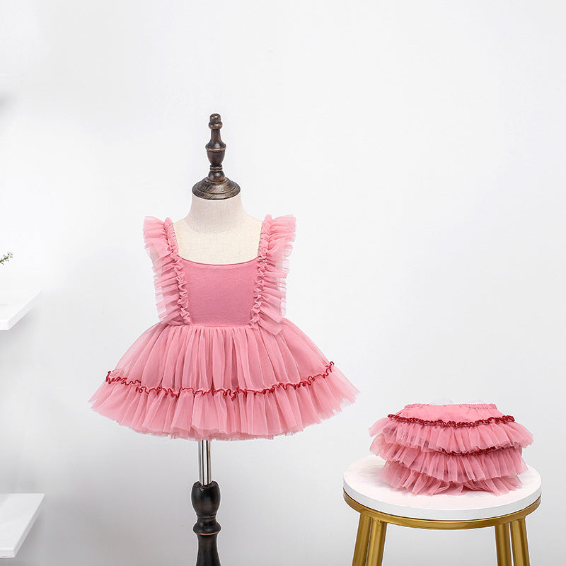 Children's Pop Skirt Lolita Princess Pettiskirt British Children's Dress