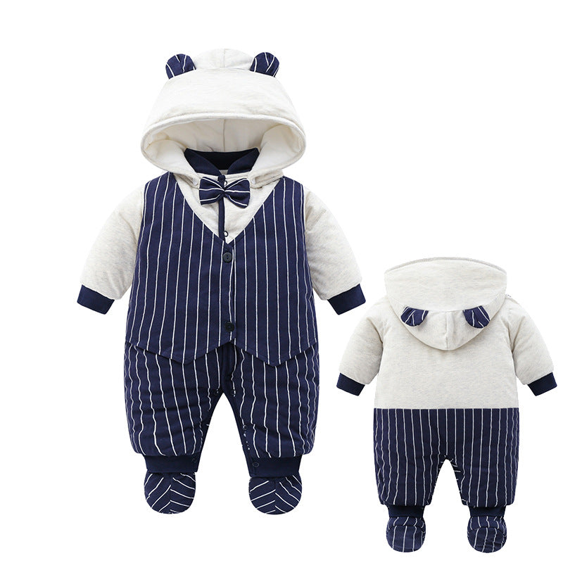 Born Winter Jacket Jumpsuit Thick Quilted Warm Going Out Jumpsuit, Climbing Suit