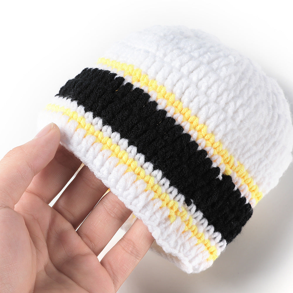 Football Hand-knitted Three-piece Born Wool Graphy Children's Suit
