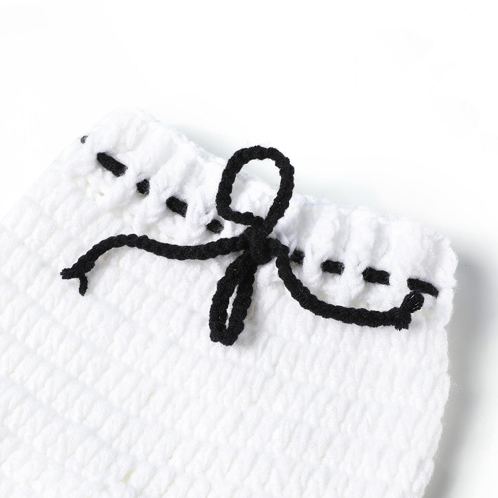 Football Hand-knitted Three-piece Born Wool Graphy Children's Suit