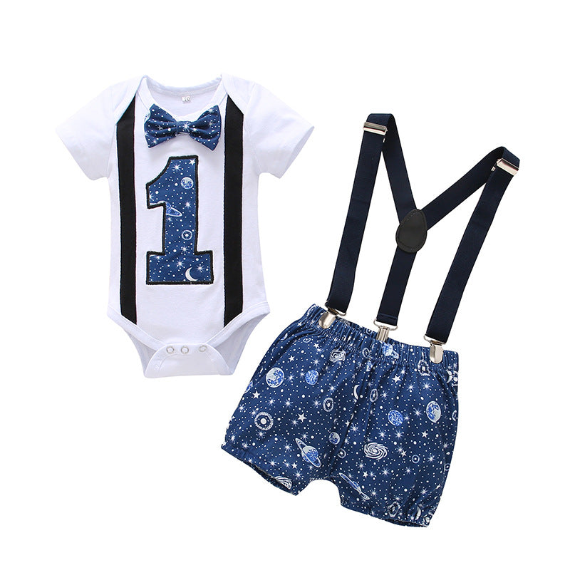 Clothing Birthday Short Sleeve Long Jumpsuit Suspender Jumpsuit, Climbing Suit