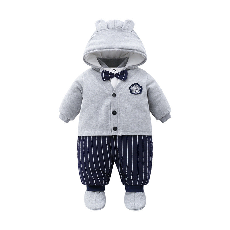 Born Winter Jacket Jumpsuit Thick Quilted Warm Going Out Jumpsuit, Climbing Suit