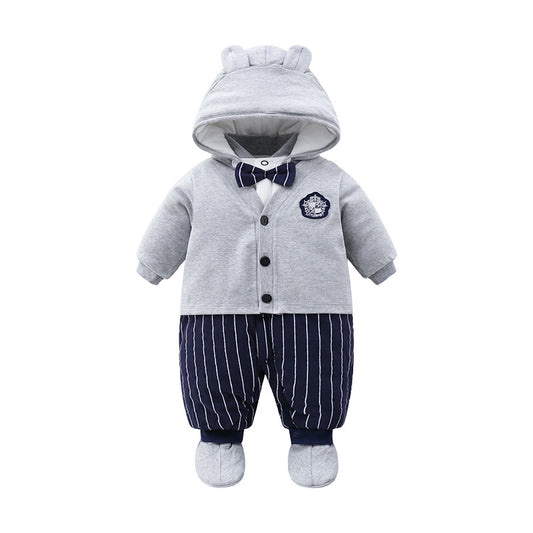 Born Winter Jacket Jumpsuit Thick Quilted Warm Going Out Jumpsuit, Climbing Suit