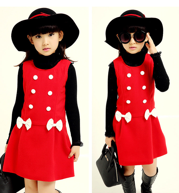 Children's Delivery Medium Large Sleeveless Jumper Chiffon Children's Dress