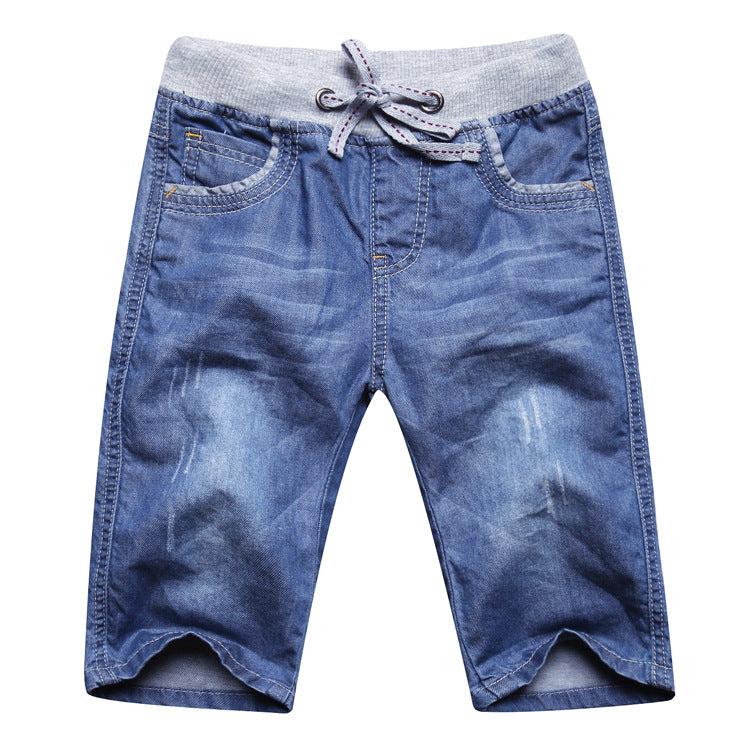 Children's Crawler Shorts Summer Denim Middle Teens Children's Pants