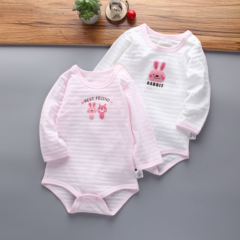 Jumpsuit Combed Cotton Long-sleeved Triangle Romper Jumpsuit, Climbing Suit