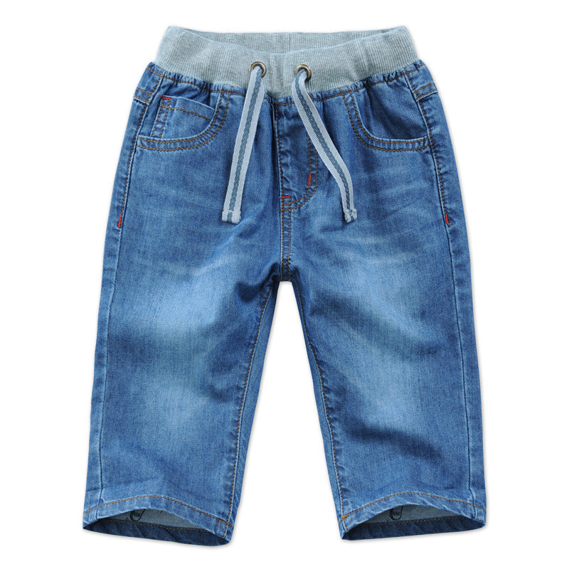 Children's Crawler Shorts Summer Denim Middle Teens Children's Pants