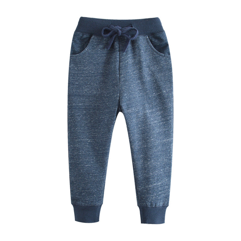 Children's Autumn Plaid Clothing Crawler Trousers Thickness Children's Pants